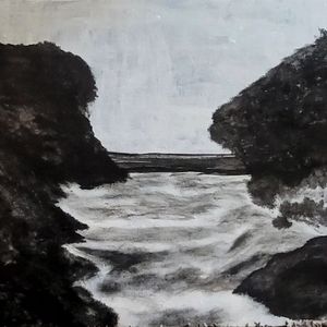 Black and white painting